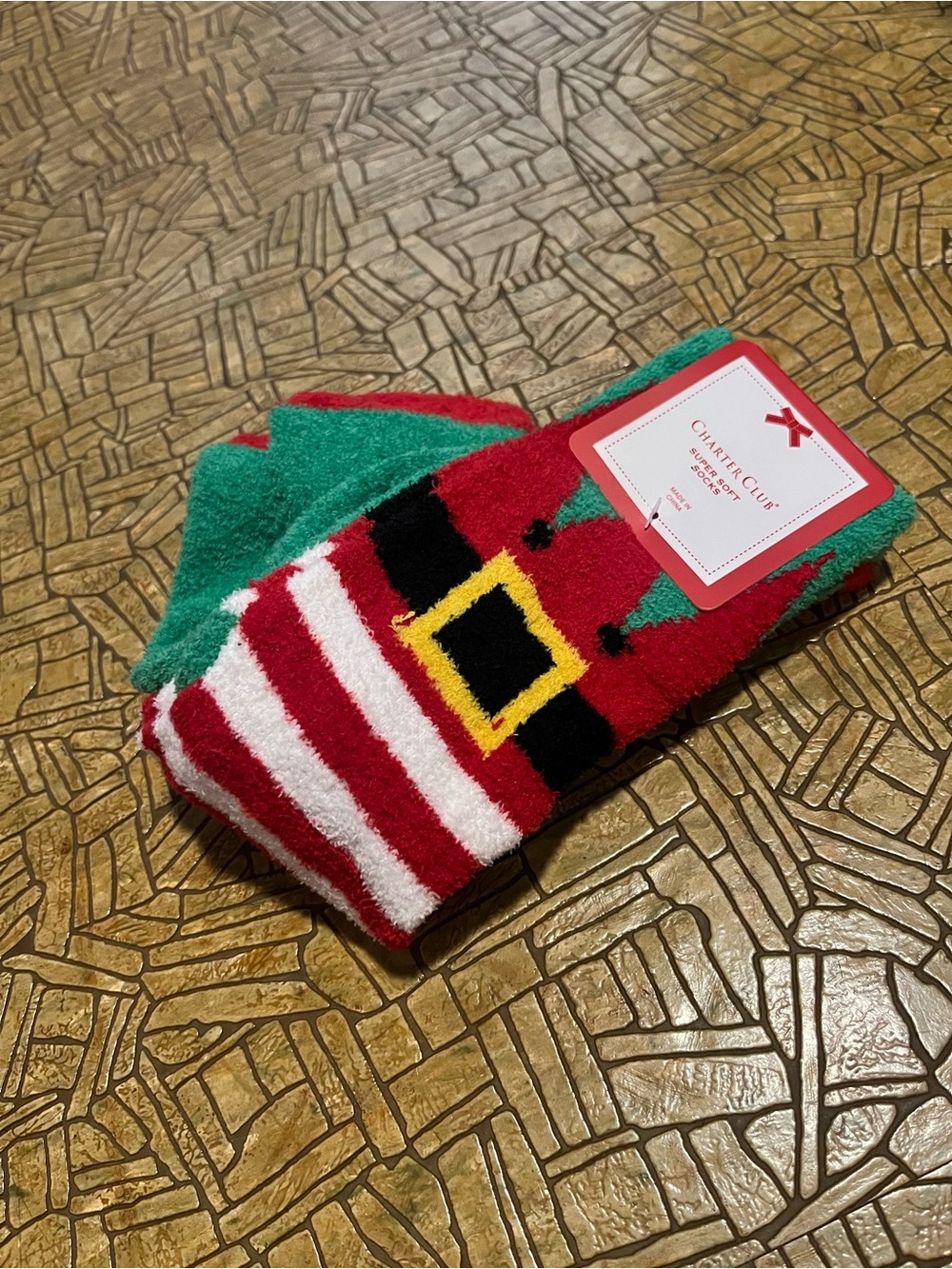 NWT Charter Club Christmas socks 2 pair